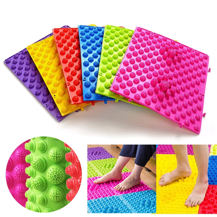 29 x 39 cm Foot Massage Pad Toe Pressure Plate Explosion Pebbles Shiatsu Blanket Yoga Mat Door Mat  Use For Work Gym Vacation