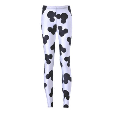 Active Women Minnie Mickey Yoga Gym Leggings Athletic Women Sport Clothing Workout Femme Mujer Sportwear Fitness Cartoon Pants