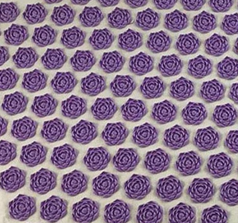 (SHOP NOW) Natural Organic Linen Acupuncture Mat Lotus Spike Massage Pad Cushion Yoga Mat Back/Neck/ Pain Relief Therapy