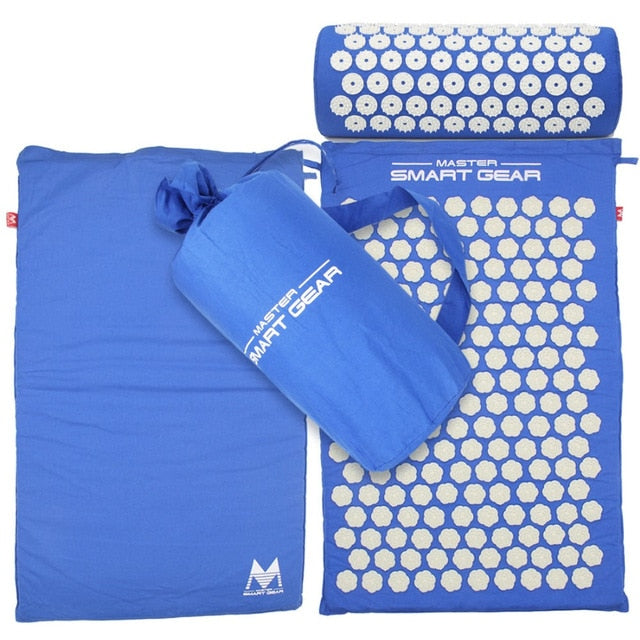 Skipe Mat Acupressure Mat, Massage Mat and Pillow Set Yoga Mat Relieve Back, Neck and Sciatic Pain, Relax Muscles, Relieve