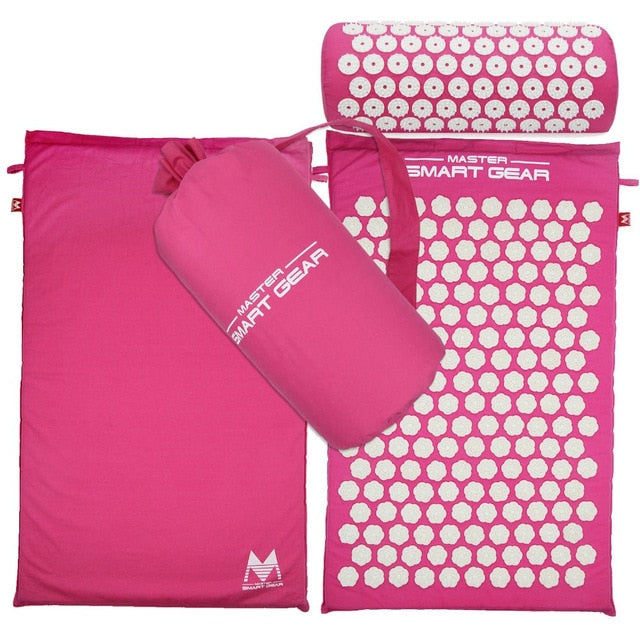 Skipe Mat Acupressure Mat, Massage Mat and Pillow Set Yoga Mat Relieve Back, Neck and Sciatic Pain, Relax Muscles, Relieve