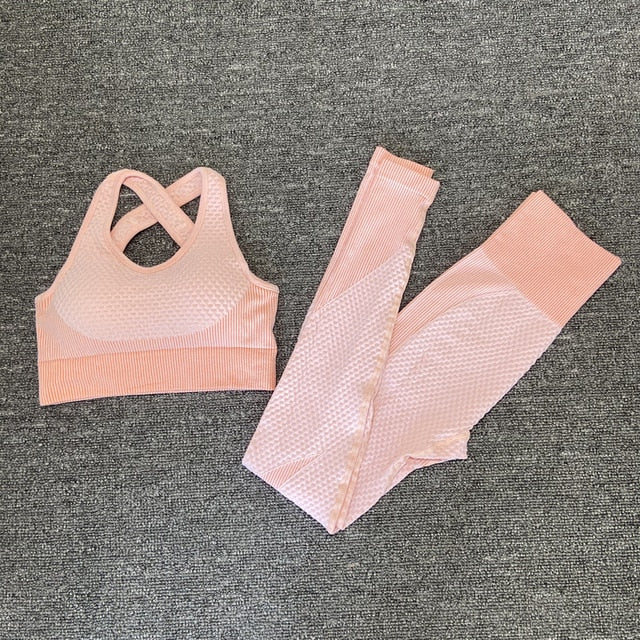 New yoga bra suits Women yoga set gym clothing Female Sport fitness suit Running Clothes yoga top+ Leggings women Seamless gym