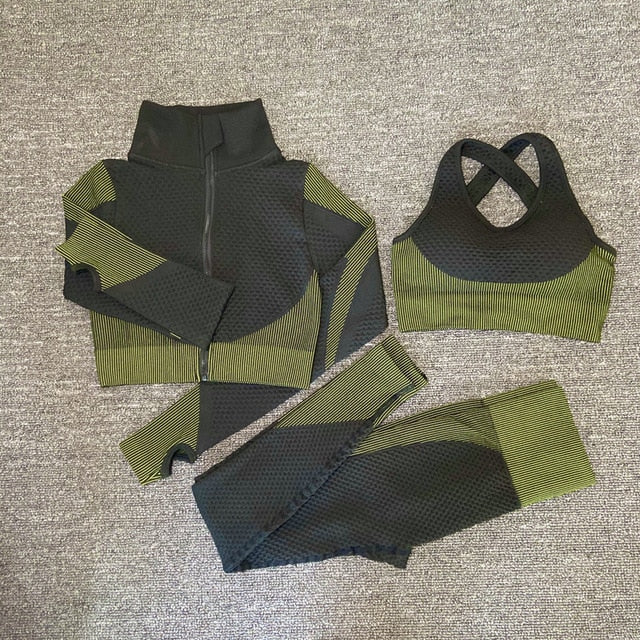 New yoga bra suits Women yoga set gym clothing Female Sport fitness suit Running Clothes yoga top+ Leggings women Seamless gym