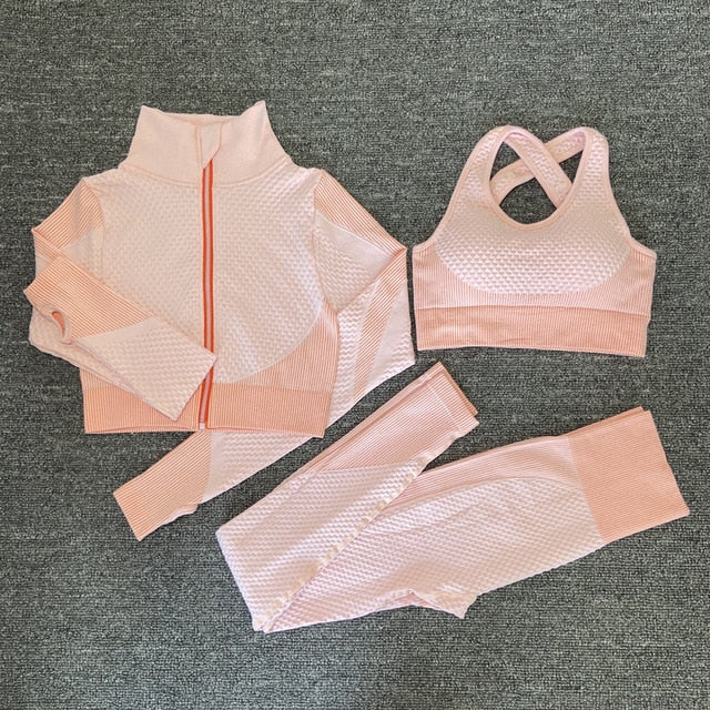 New yoga bra suits Women yoga set gym clothing Female Sport fitness suit Running Clothes yoga top+ Leggings women Seamless gym