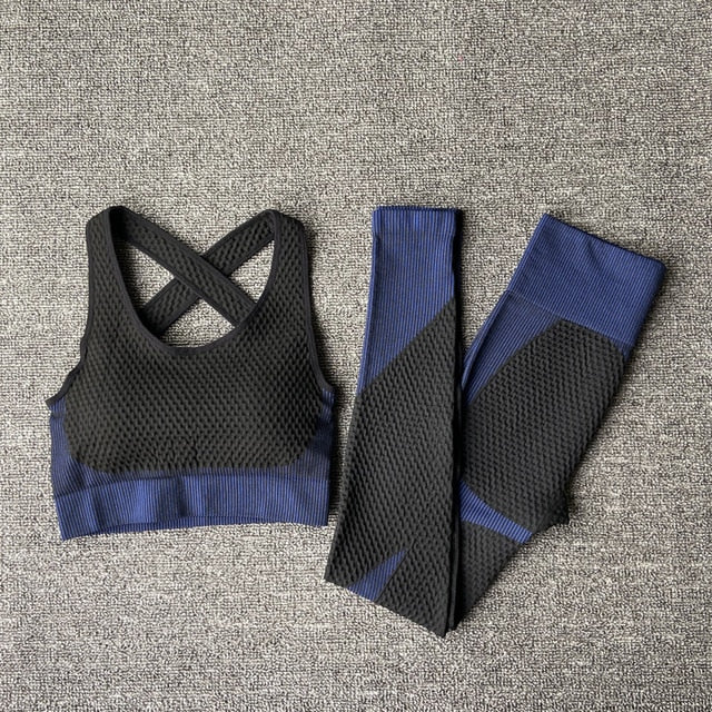 New yoga bra suits Women yoga set gym clothing Female Sport fitness suit Running Clothes yoga top+ Leggings women Seamless gym