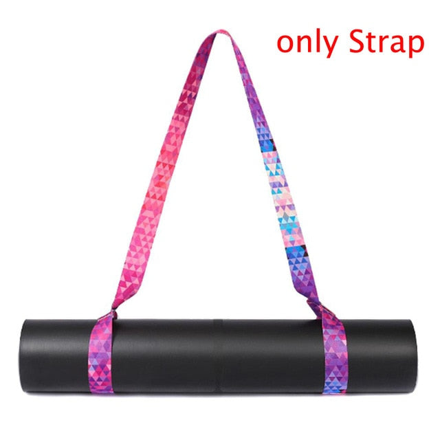 Yoga Mat Strap Belt Adjustable Sports Sling Shoulder Carry Strap Belt Multi-function  Exercise Fitness Elastic Yoga Stretch Belt