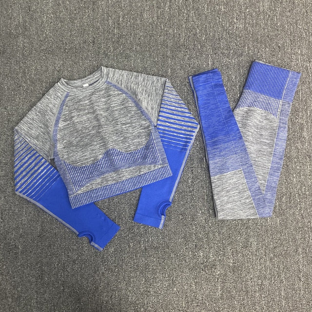 yoga suits women yoga set gym clothing Female Sport fitness suit Running  Clothes yoga top yoga leggings women Seamless