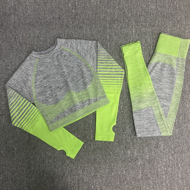 yoga suits women yoga set gym clothing Female Sport fitness suit Running  Clothes yoga top yoga leggings women Seamless